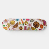 Cute Pastry Confections Sweets Skateboard (Horizontal)
