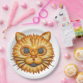 Cute Pastry Unicorn Head Food Art Illustration Pappteller (Party)