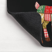 Cute Patchwork Reindeer Christmas Xmas Men Women K Mousepad (Ecke)