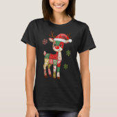 Cute Patchwork Reindeer Christmas Xmas Men Women K T-Shirt (Vorderseite)