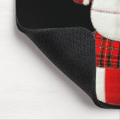 Cute Patchwork Snowman Christmas Xmas Men Women Ki Mousepad (Ecke)