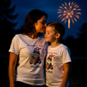 Cute Patriotic Gnome Mom Tri-Blend Shirt