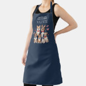 Cute Patriotics Childless Dogs Ladies Vote Schürze (InSitu)