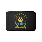 Cute Paw Print Design – Cheerful Animal Lover Home Badematte (Vorderseite)