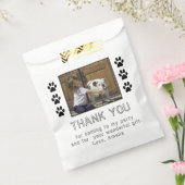 Cute Paw Print Kid's Name Foto Geburtstag Geschenktütchen (Versiegelt)