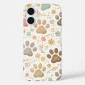 Cute Paw Prints Case-Mate iPhone Hülle (Rückseite)