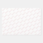Cute Paw Prints Custom Name Wrapping Paper Sheets Geschenkpapier Set (Vorderseite 2)