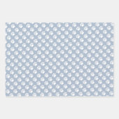 Cute Paw Prints Custom Name Wrapping Paper Sheets Geschenkpapier Set (Vorderseite 3)