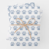 Cute Paw Prints Custom Name Wrapping Paper Sheets Geschenkpapier Set (Beispiel)