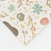 Cute Paw Prints Fleecedecke (Ecke)