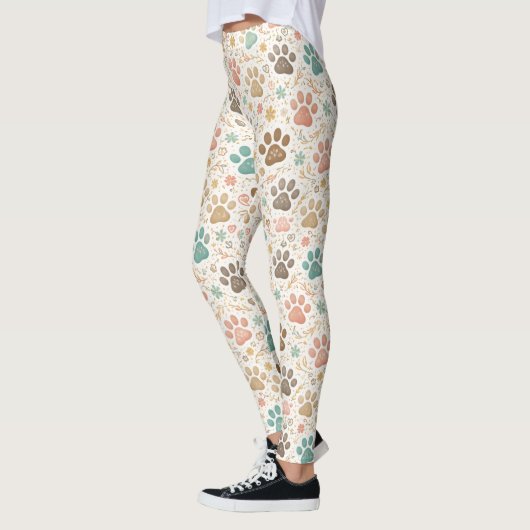 Cute Paw Prints Leggings (Links)