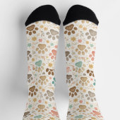 Cute Paw Prints Socken (Oben)