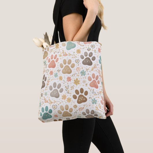 Cute Paw Prints Tasche (Von Nahem)
