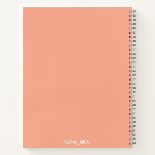 Cute Peachy Notebook Notizblock (Rückseite)