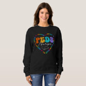 Cute PEDS Nurse Squad Appreciation Nursing Sweatshirt (Vorne ganz)