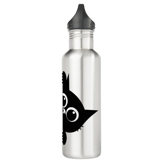 Cute Peeking Cat Design Water Bottle Edelstahlflasche (Links)