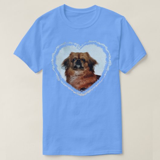 Cute Pekingese dog T-Shirt (Design vorne)