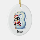 Cute Penguin 3rd Christmas Ornament  (Rechts)