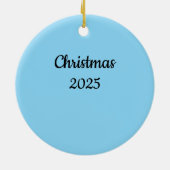 Cute Penguin 3rd Christmas Ornament  (Hinten)