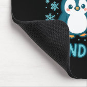 Cute Penguin And Lar Bear Winter Wonderland Christ Mousepad (Ecke)