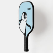 Cute Penguin Blue Personalized for Kids & Adults Pickleball Schläger (Links)