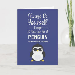 Cute Penguin Cards Funny Humor Animals Snow  Karte