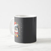 Cute Penguin Christmas Lights Penguins Lover Girls Kaffeetasse (Vorderseite Links)