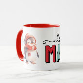 Cute penguin christmas magic tasse (Vorderseite Links)