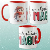 Cute penguin christmas magic tasse