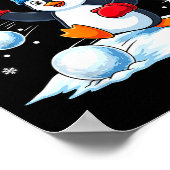 Cute Penguin Christmas Pajamas Shirt Boys, Penguin Poster (Ecke)