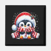 Cute Penguin Christmas Xmas Magnet (Vorne)