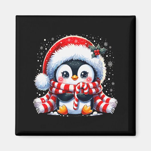 Cute Penguin Christmas Xmas  Magnet (Vorne)