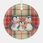 Cute Penguin Family Christmas Ornament  (Vorderseite)