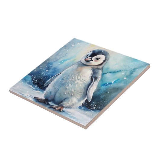 Cute Penguin Fliese (Seite)