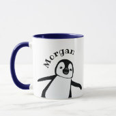 Cute Penguin Fun Name Personalized Tasse (Links)