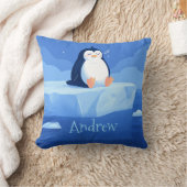 Cute Penguin Gift, Personalized Penguin  Kissen (Decke)