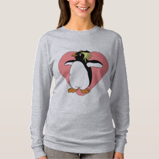 Cute Penguin Heart Women's T-Shirt