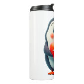 Cute penguin I love you  Thermosbecher (Nach links gedreht)
