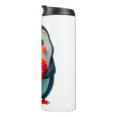 Cute penguin I love you  Thermosbecher (Nach rechts gedreht)