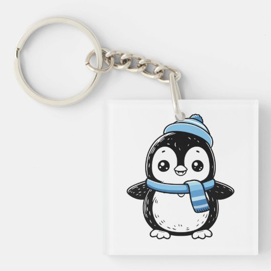 cute penguin Key Chains Schlüsselanhänger (Vorderseite)