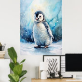 Cute Penguin Poster (Heimbüro)