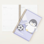 Cute Penguin Soccer Planner | Kawaii Pastel Spiral Planer (Anzeige)