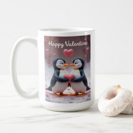Cute Penguin Valentine Adorable Couple Love Kaffeetasse