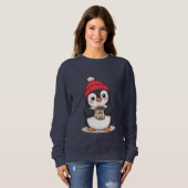 Cute Penguin with Hot Cocoa Sweatshirt (Vorne ganz)