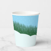 Cute Penguins Add The Year Merry Christmas! Winter Pappbecher (Rückseite)