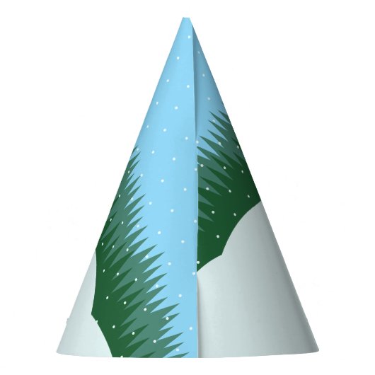 Cute Penguins Add The Year Merry Christmas! Winter Partyhütchen (Rückseite)