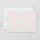 Cute Pepper Drawing Personalized Monogram Note Ca Mitteilungskarte (Rückseite)