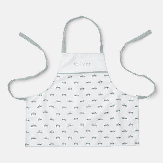 Cute Personalised Car Pattern Apron Schürze (Vorderseite)