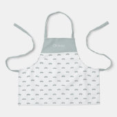 Cute Personalised Car Pattern Apron Schürze (Vorderseite)