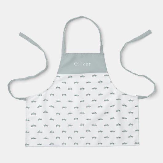 Cute Personalised Car Pattern Apron Schürze (Vorderseite)